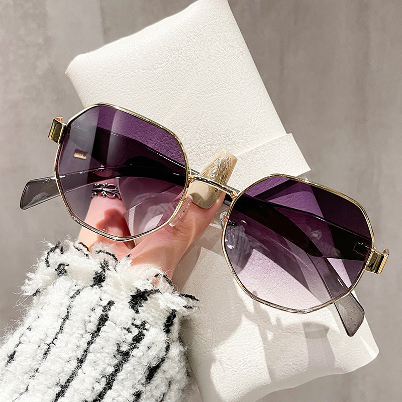 Sunglasses Round Frame Large Frame Sun Glasses Holiday Men Outdoor Cycling Fishing Sunnies Eyewear UV400
