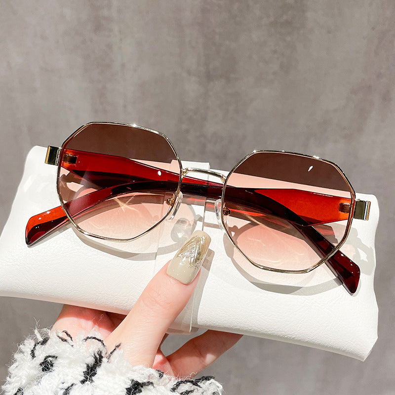 Sunglasses Round Frame Large Frame Sun Glasses Holiday Men Outdoor Cycling Fishing Sunnies Eyewear UV400