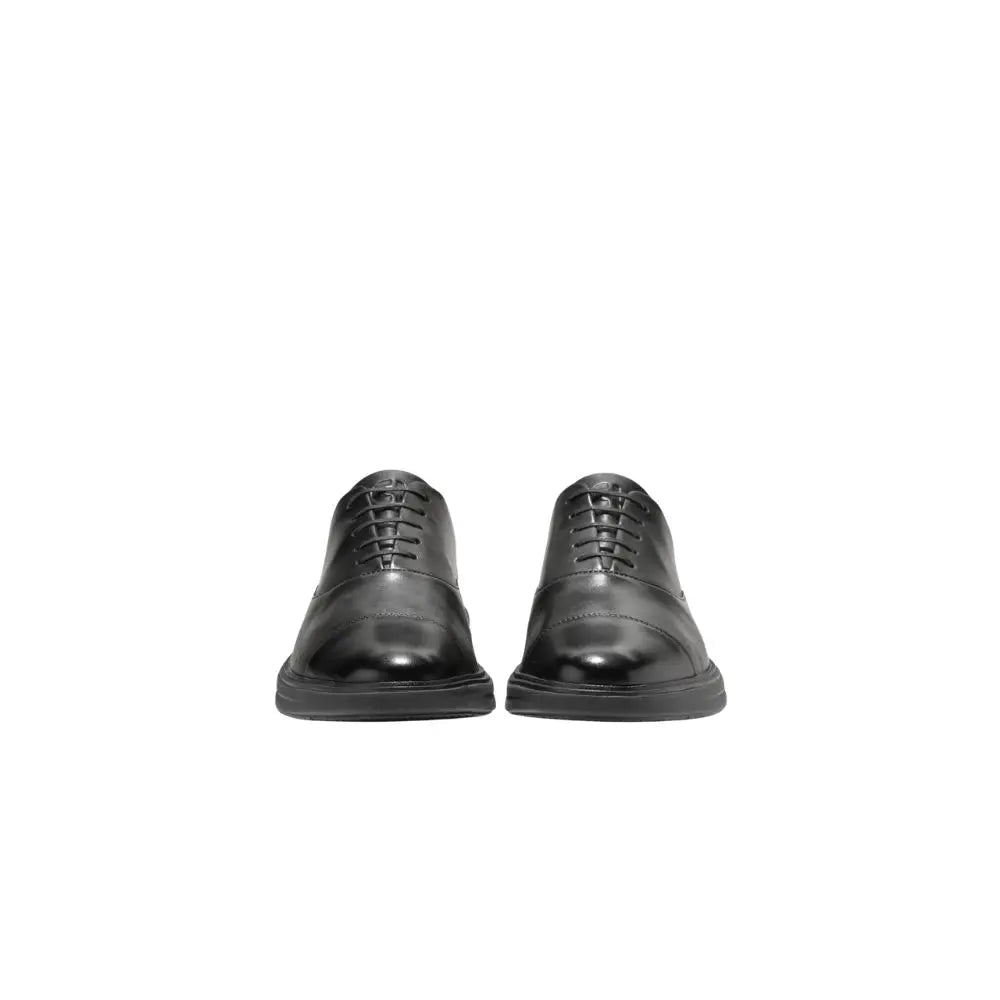 Cole Haan Men's Black Leather Shoes – Sizes 11.5, 12, 13, 14, 15, Comfortable Casual Sneakers for Men