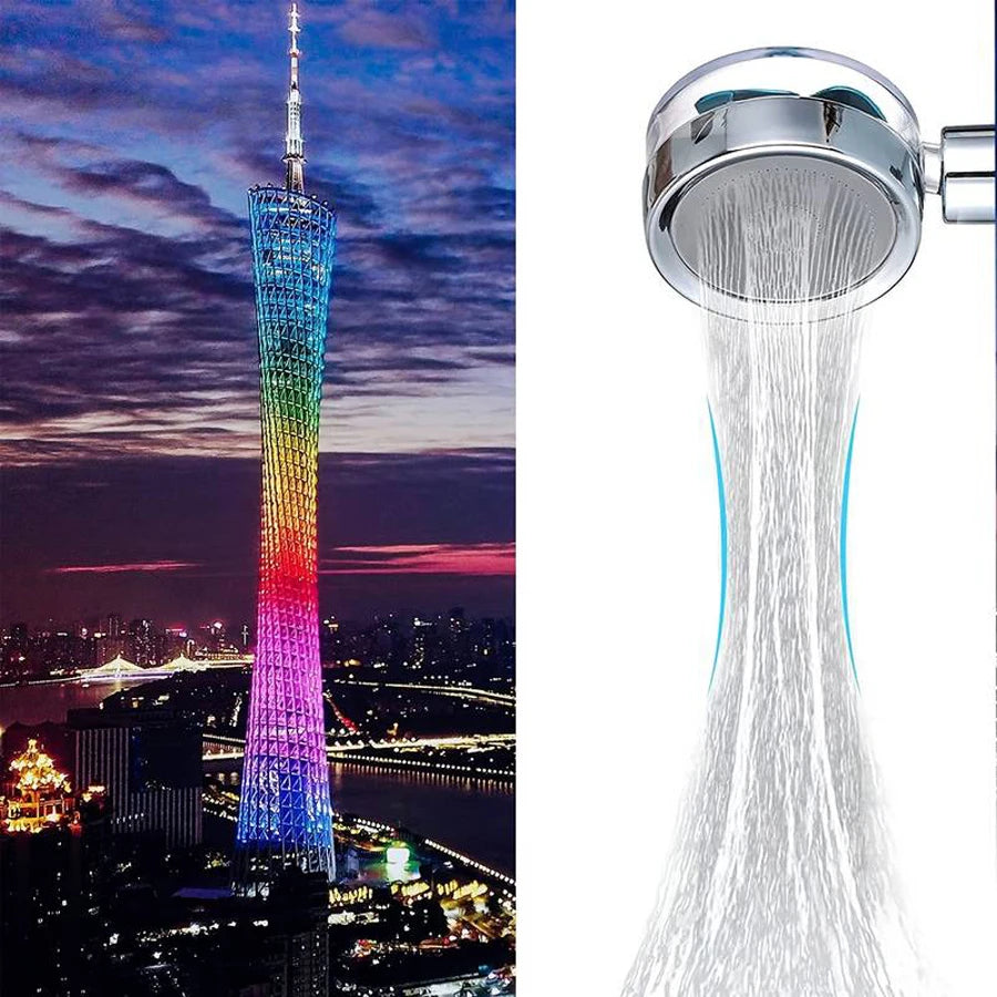 Adjustable Showerhead 360 Degrees Rotation Turbo Fan Shower Head High Pressure Water Saving Spray  Filters Bathroom Accessories