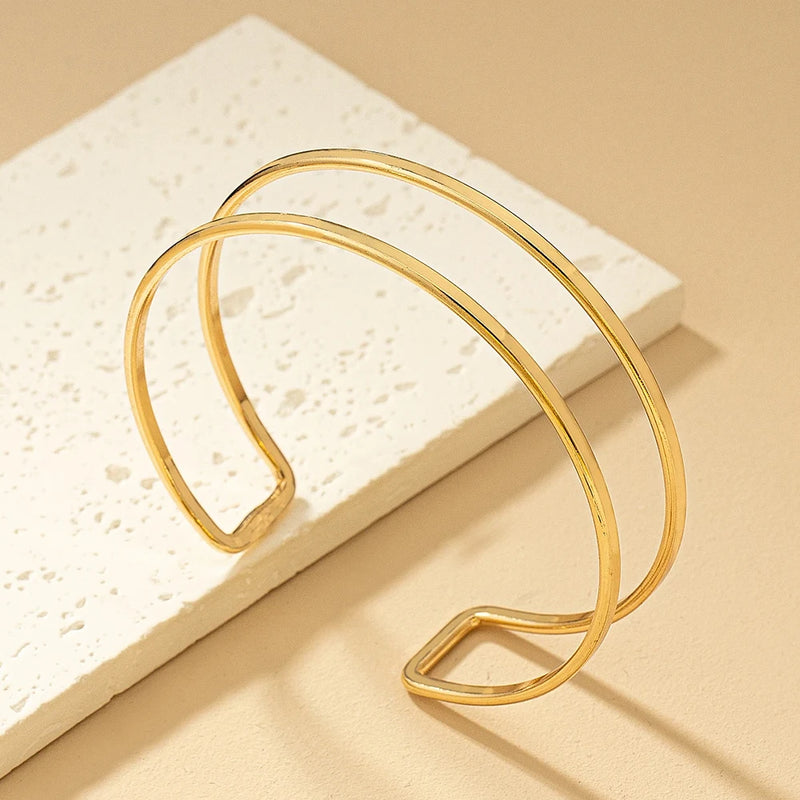 Spiral Shape Adjustable Arm Bangle for Women