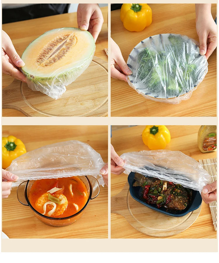 Reusable Elastic Food Covers – Stretchable Bowl and Plate Lids (Set of 6)”