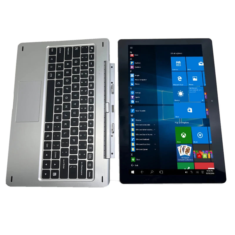 11.6'' Windows 10 Tablet PC 2GBDDR+64GB 2in1 With Docking Keyboard Z3735G CPU 1366*768 IPS Screen Quad Core G12 Dual Camera