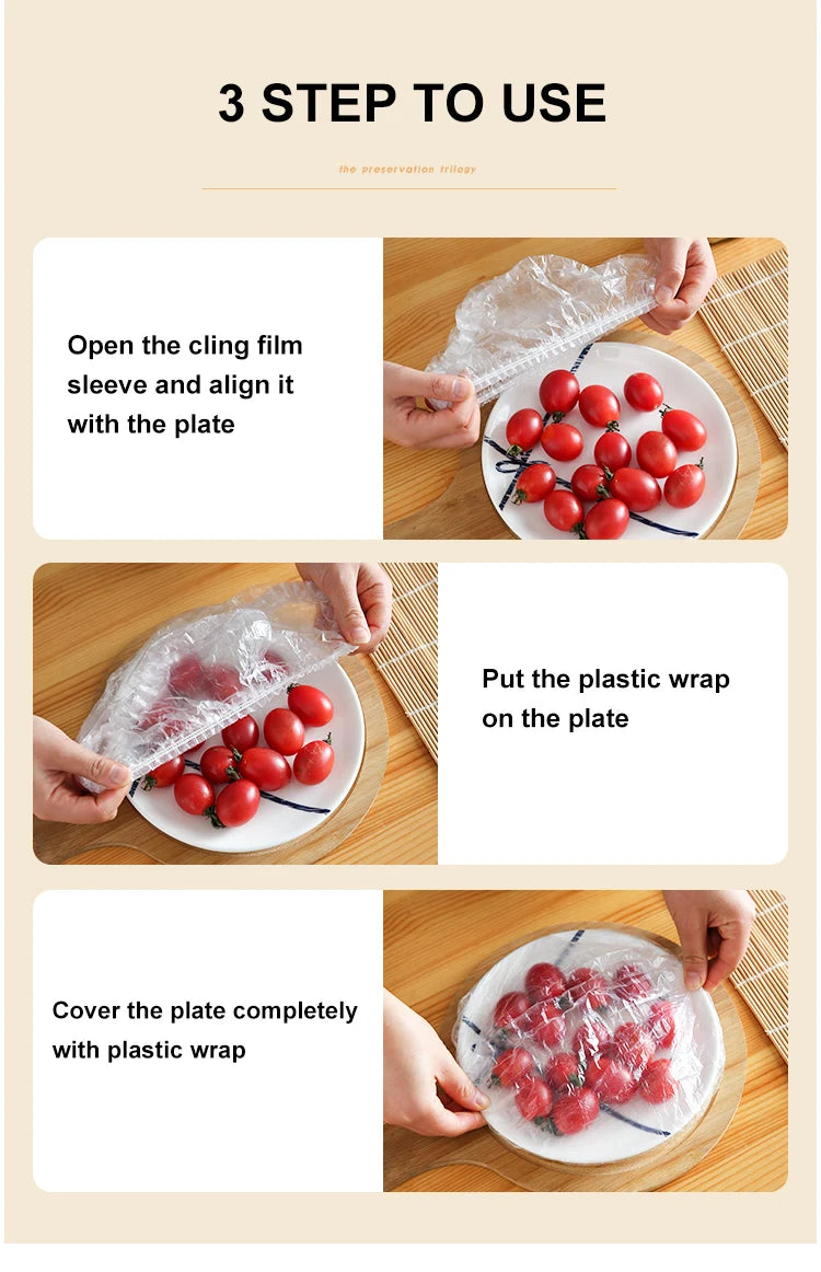 Reusable Elastic Food Covers – Stretchable Bowl and Plate Lids (Set of 6)”