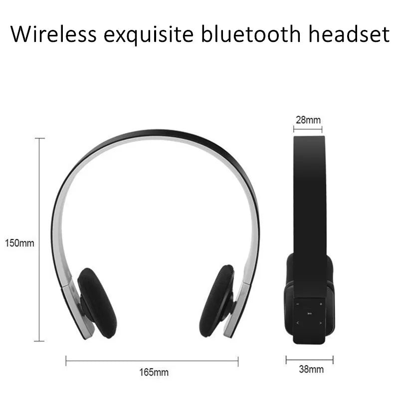 HD Noise Cancelling Sport Headphones Wireless Bluetooth Earphones with USB TV Adaptor HiFi Deep Bass Sound And Auto Pairing