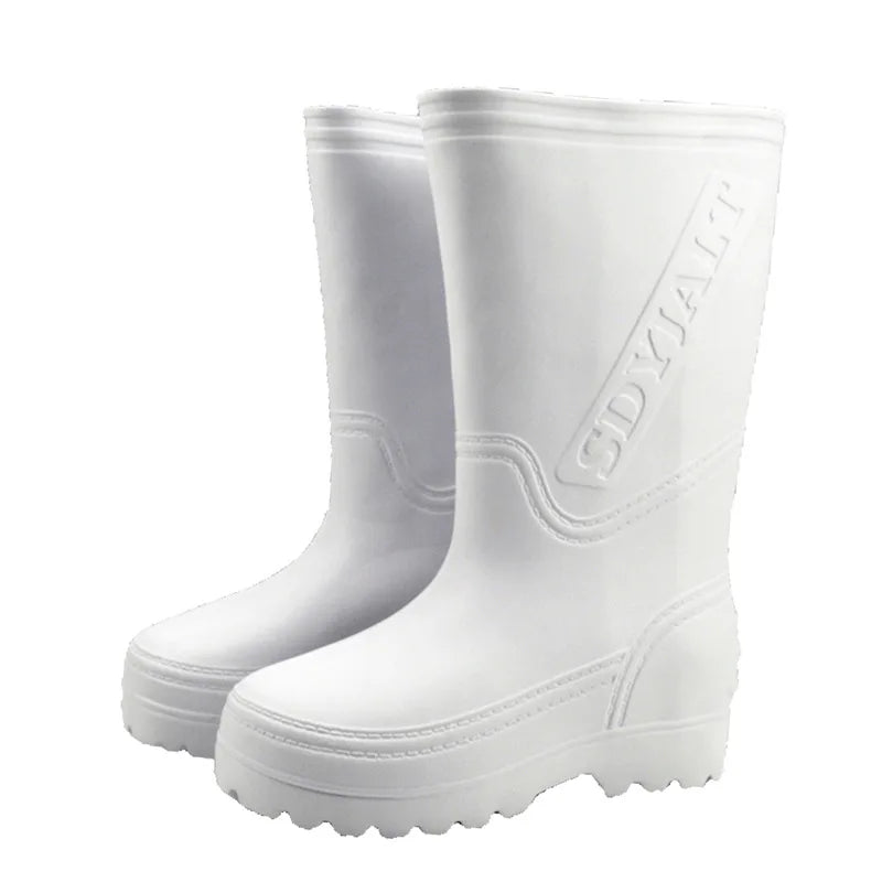 New Arrival Women's and Men's Rain Shoes for 2022 EVA Ultralight Waterproof Non-Skid and Oil-Resistant Boys and Girls Food Boots