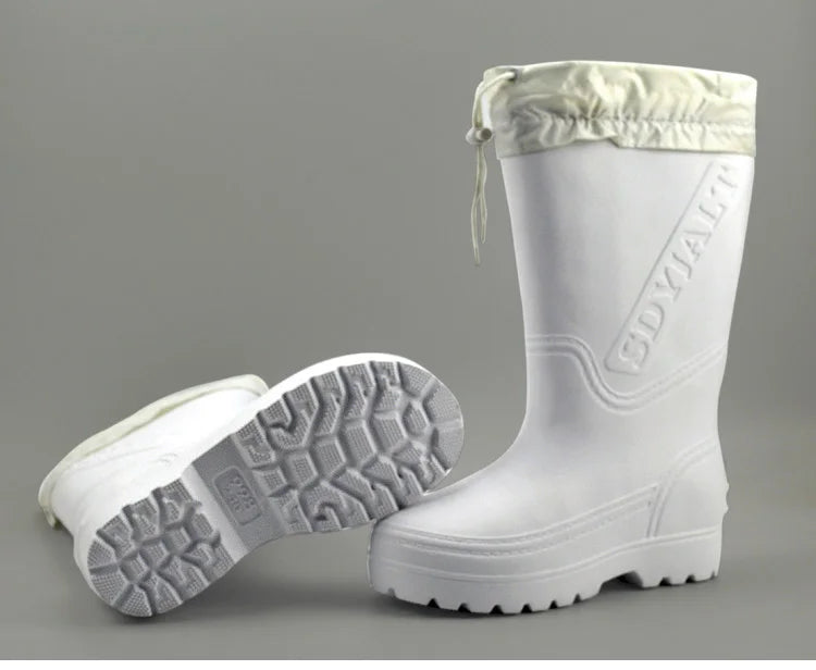 New Arrival Women's and Men's Rain Shoes for 2022 EVA Ultralight Waterproof Non-Skid and Oil-Resistant Boys and Girls Food Boots