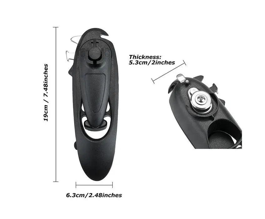 Tin or Can Opener also for Jar Opener with Opening Beer Bottle Box Novel Multifunctional Kitchen Accessories for Opening Gadgets