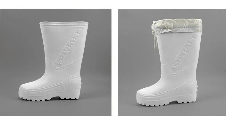 New Arrival Women's and Men's Rain Shoes for 2022 EVA Ultralight Waterproof Non-Skid and Oil-Resistant Boys and Girls Food Boots