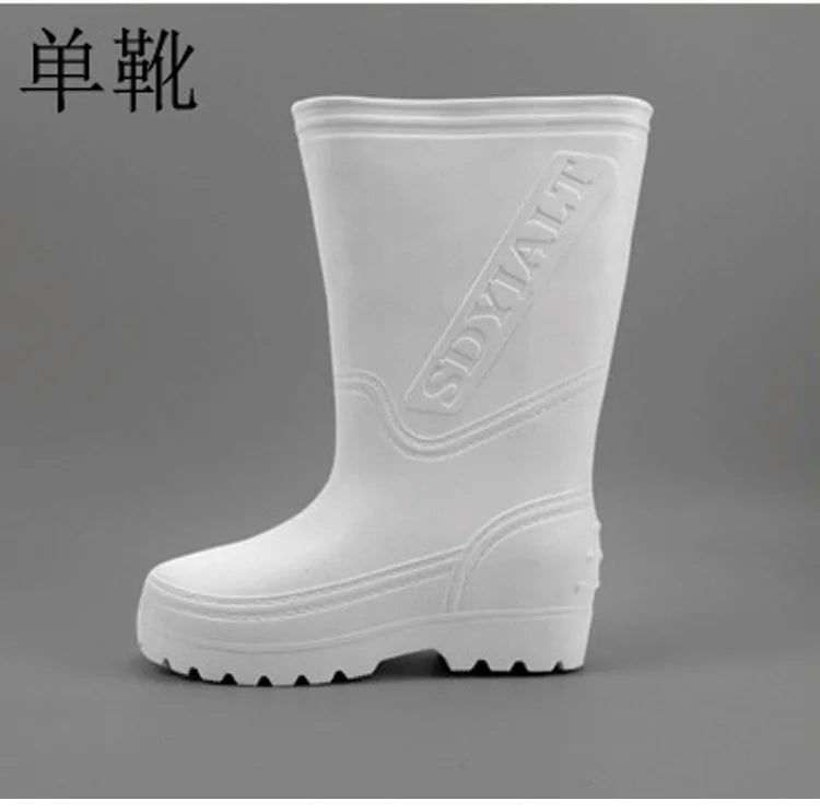 New Arrival Women's and Men's Rain Shoes for 2022 EVA Ultralight Waterproof Non-Skid and Oil-Resistant Boys and Girls Food Boots