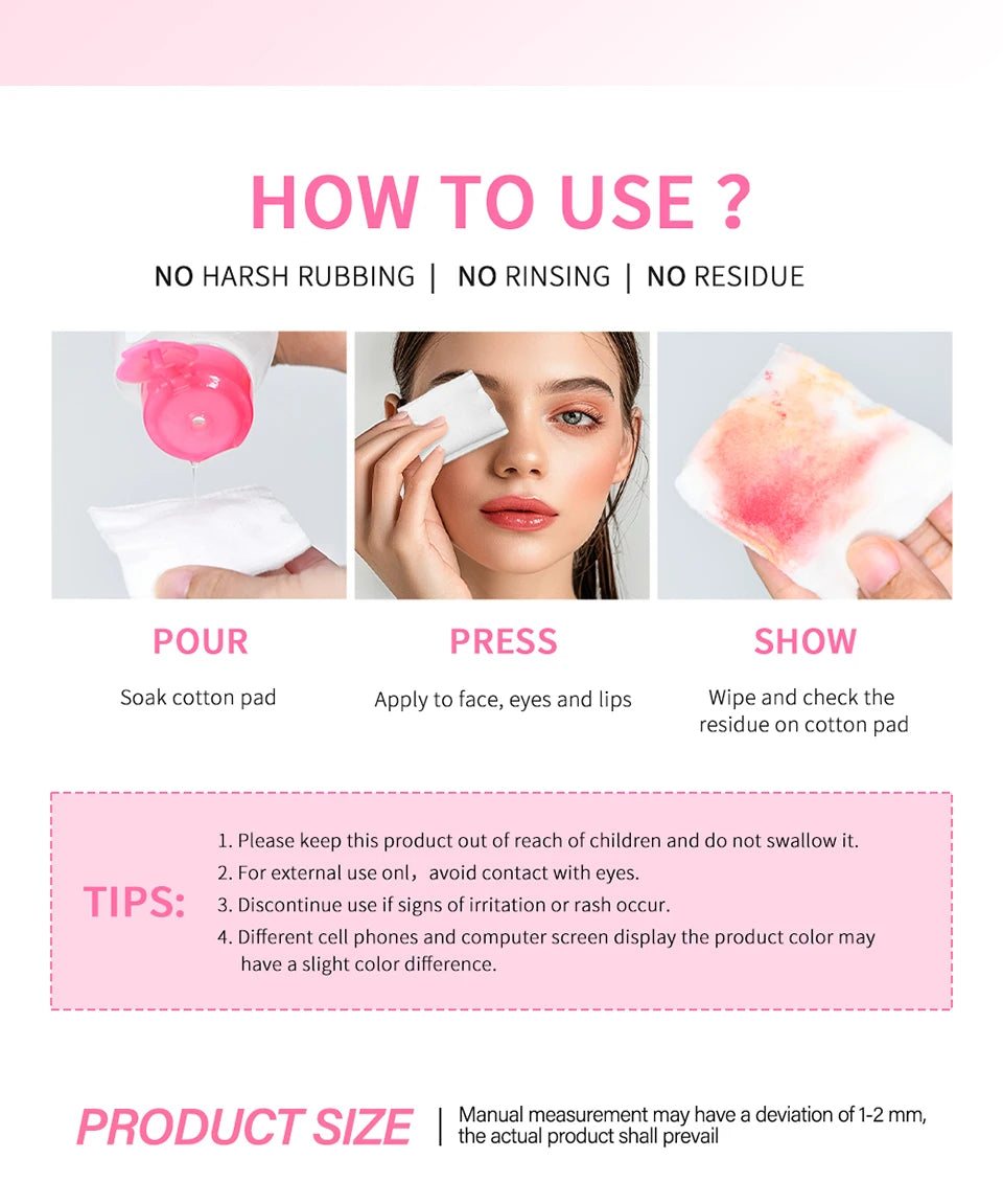 Micellar Cleansing Water Makeup Remover for Face and Eyes