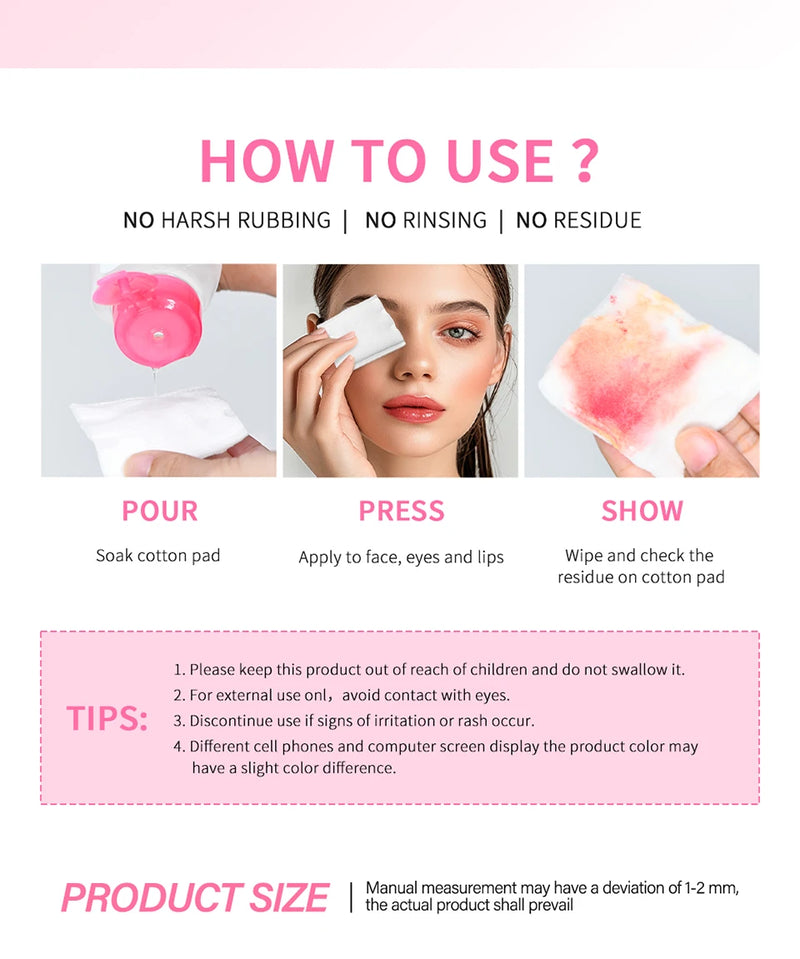 Micellar Cleansing Water Makeup Remover for Face and Eyes