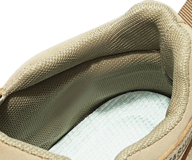 Men’s Casual Zipper Sneakers Breathable Non Slip Outdoor Shoes