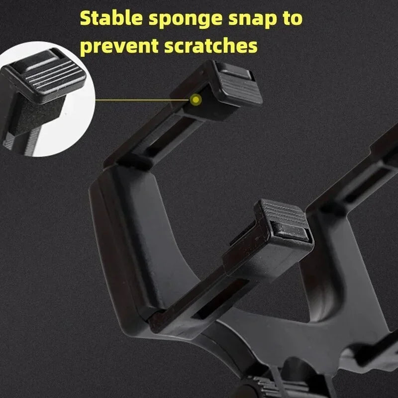 Adjustable Foldable Car Phone Holder Mount Bracket Universal Rearview Mirror GPS Navigation Clip Mobile Stand for Vehicle