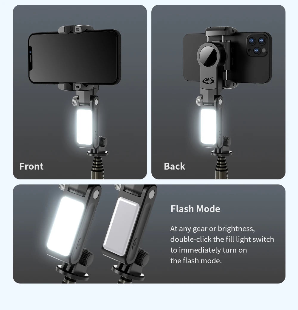Selfie Stick Phone Gimbal Stabilizer For iPhone Android Action Camera Tripod Cellphone Mobile Cell Smartphone Handle Grip Video