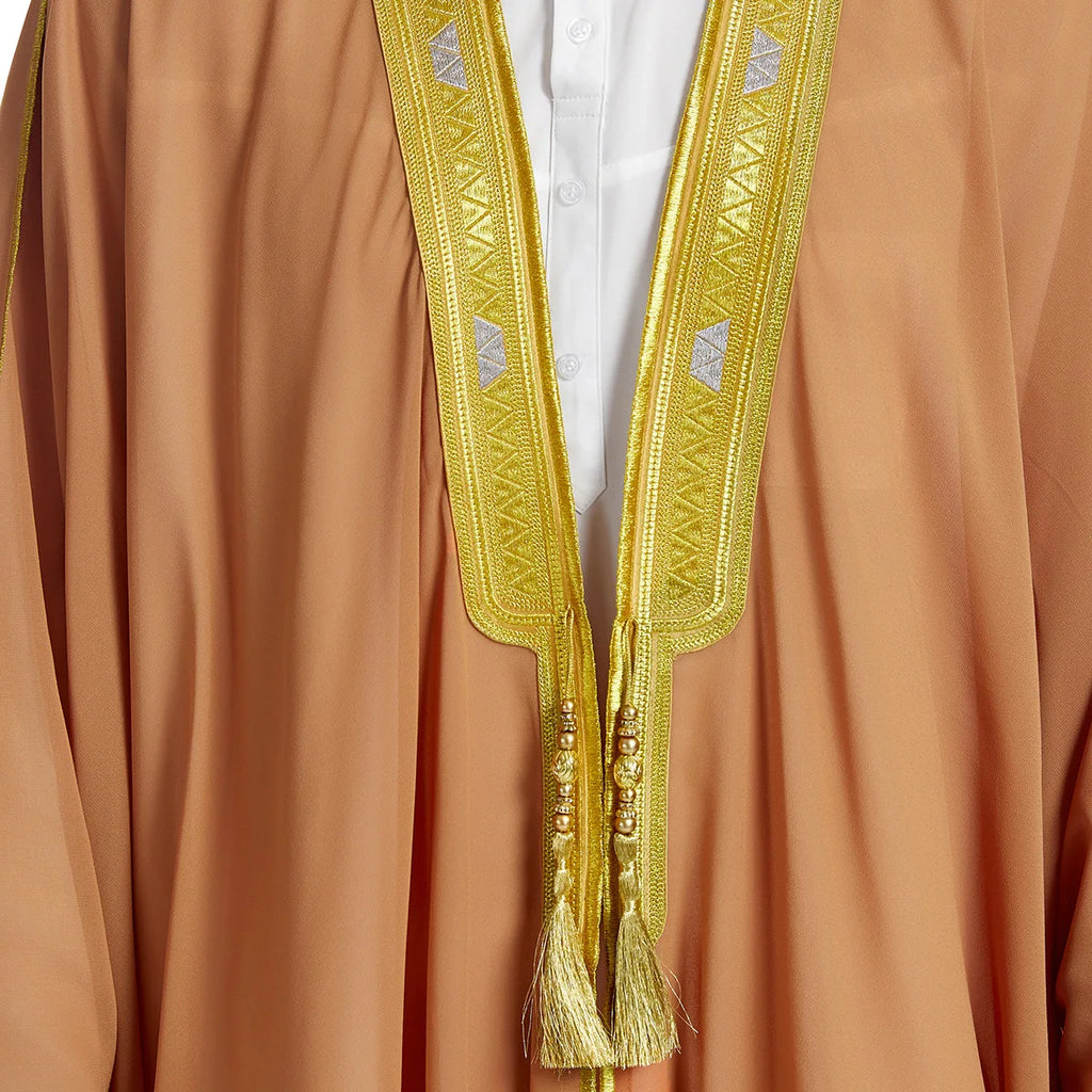Men’s Jubba Thobe – Long Sleeve Islamic Traditional Robe