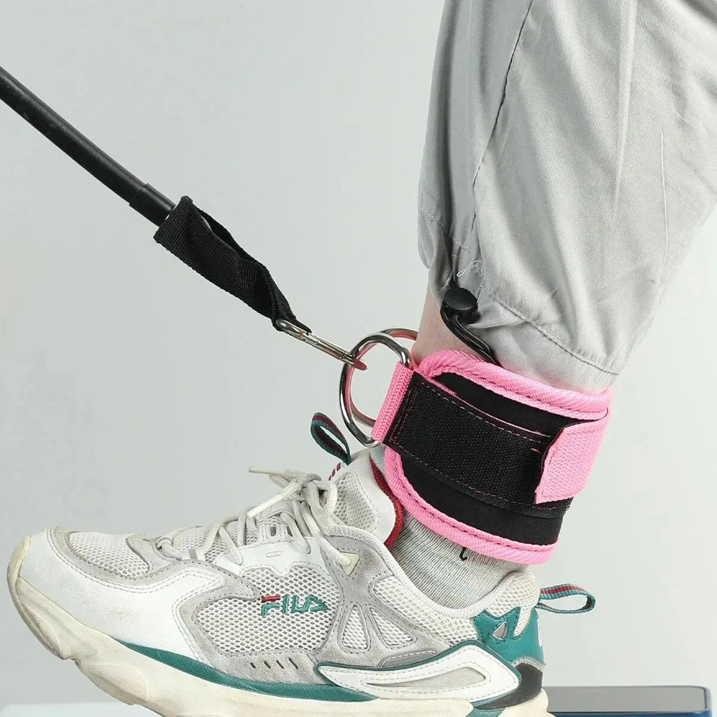 Fitness Ankle Straps Adjustable D-Ring Support Cuffs Gym Leg Strength Workouts Pulley With Buckle Sports Guard Safety Abductors