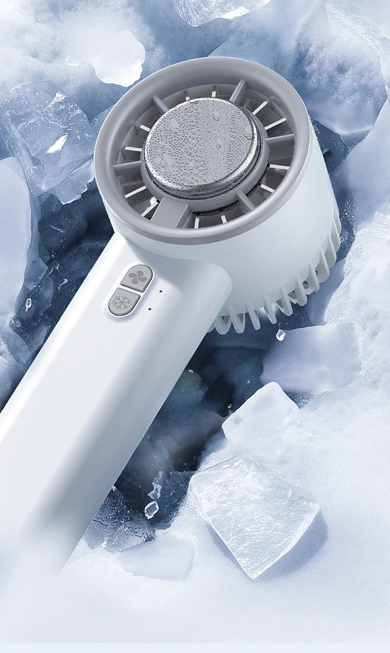 New Handheld Mini Fan Portable Semiconductor Ice Cooling Fan Mini Portable Handheld Cooling Fan For Home Office Travel