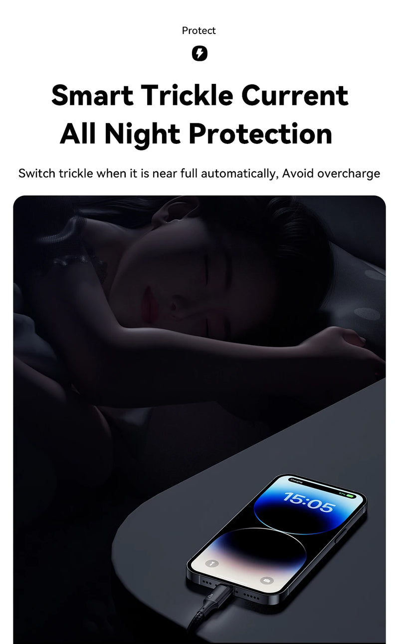 Fast 29W USB-C to USB-C Charging Cable with durable braided design. Supports high-speed data transfer and safe charging for phones, tablets, and more.