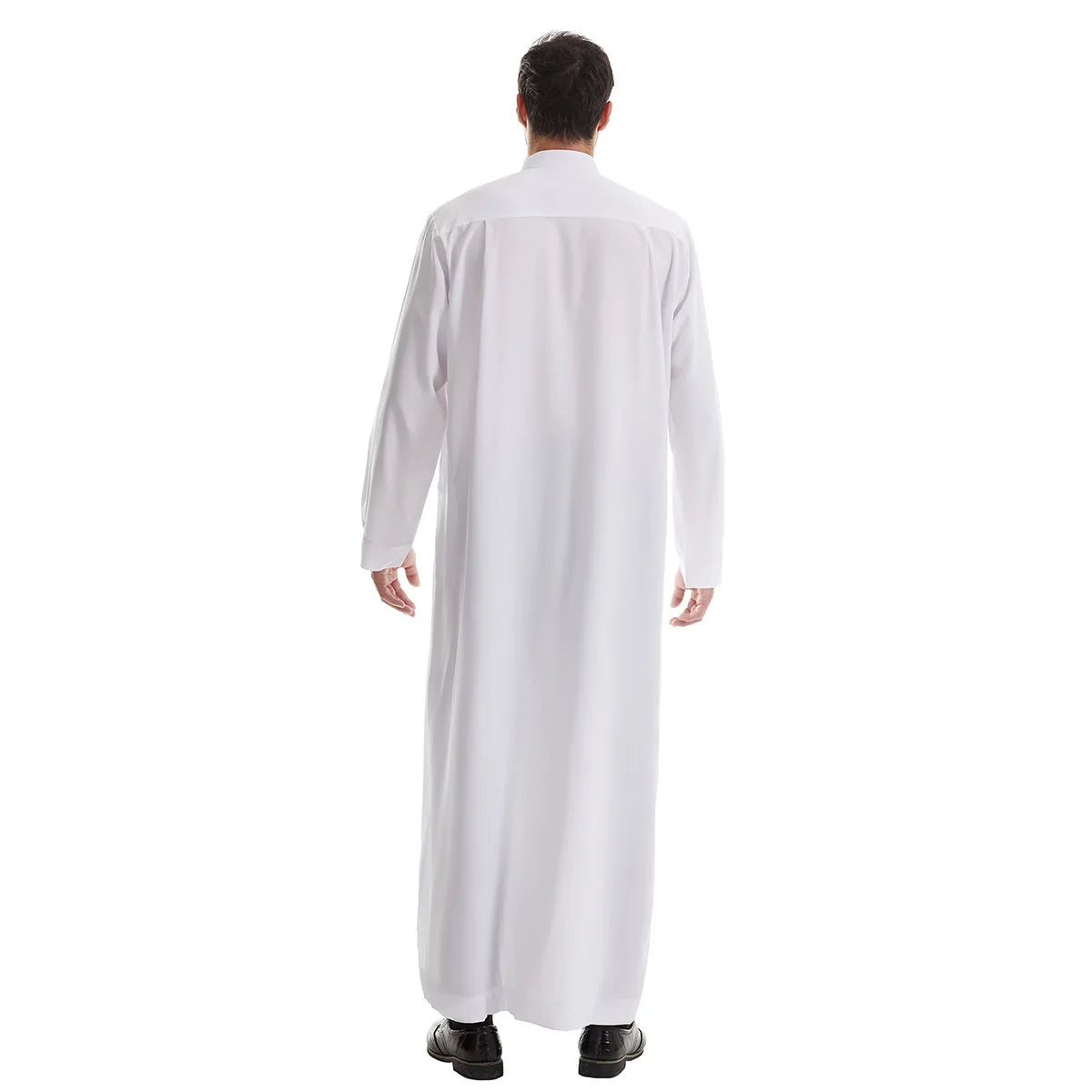 Men’s Muslim Abaya Kaftan Thobe – Long Sleeve Pullover Robe