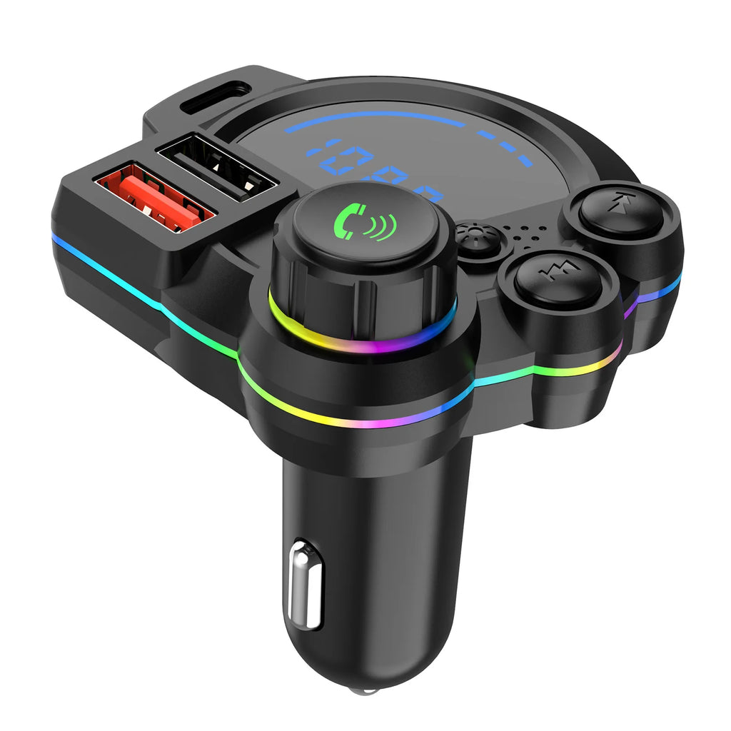 Car Charger Wireless FM Transmitter Hands-Free Calling Radio Receiver Mp3 Music Stereo Adapter Dual USB Port Charger