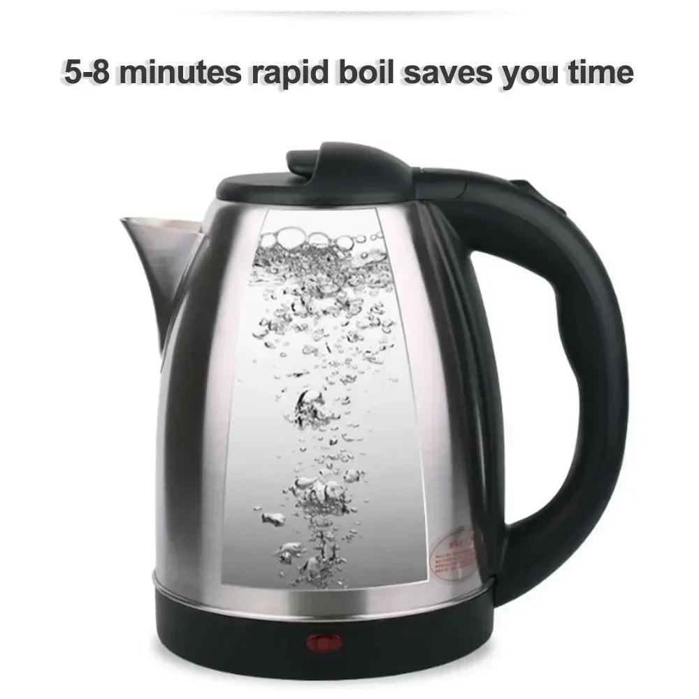 2L Food-grade Stainless Steel Electric Kettle Fast Boiling Hot Water Heater, Multi-purpose Teapot for Coffee, Beverage Daily Use
