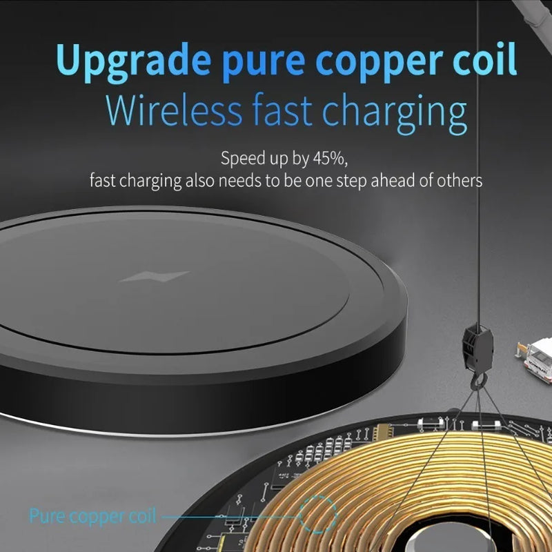 30W Magnetic Wireless Charger Pad For Magsafe iPhone 17 16 15 14 13 12 Pro Max Desktop Type C Magnet Fast Charging Phone Stand