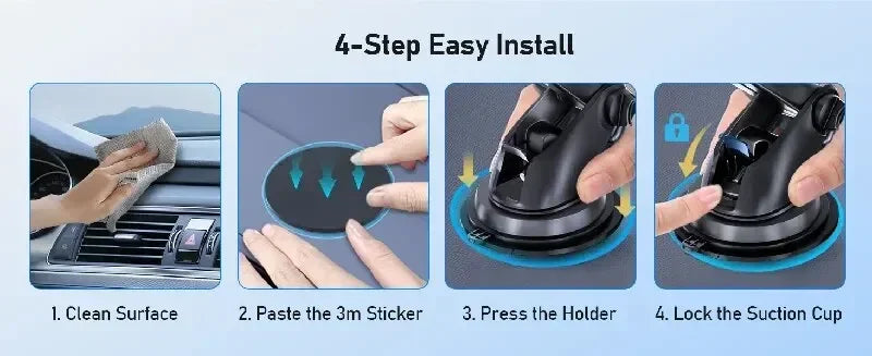 NEW 360° Rotation Car Phone Holder Universal Sucker Mount Cellphone Stand Stable Suction Cup Support in Car Mobilephone Bracket