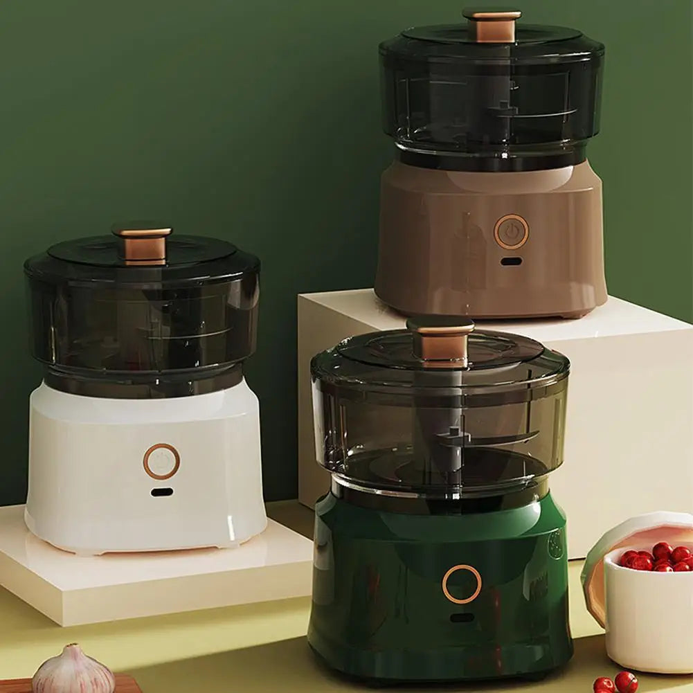 USB Rechargeable Mini Garlic Chopper Electric Food Processor Powerful Vegetable Crusher Wireless Blender For Ginger Chili Meat