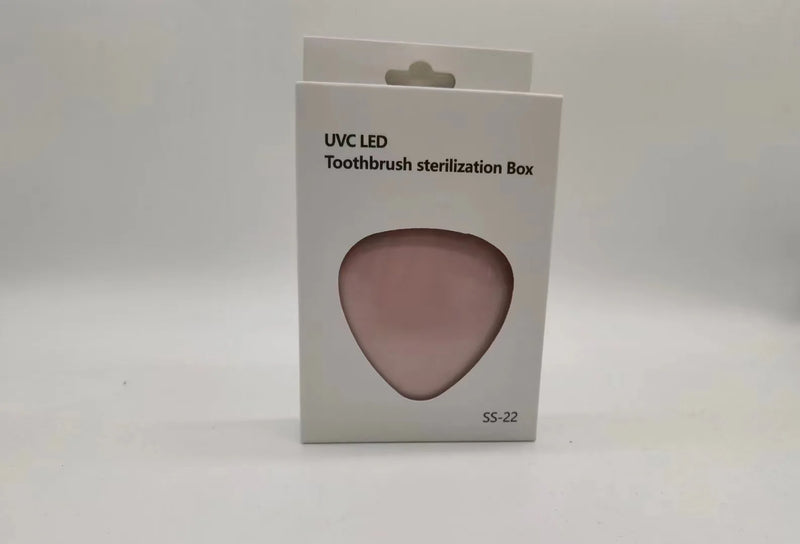 Mini UVC UV Toothbrush Disinfection Box UV Antibacterial Toothbrush Sterilizer Wall Mount Portable Toothbrush Storage Container