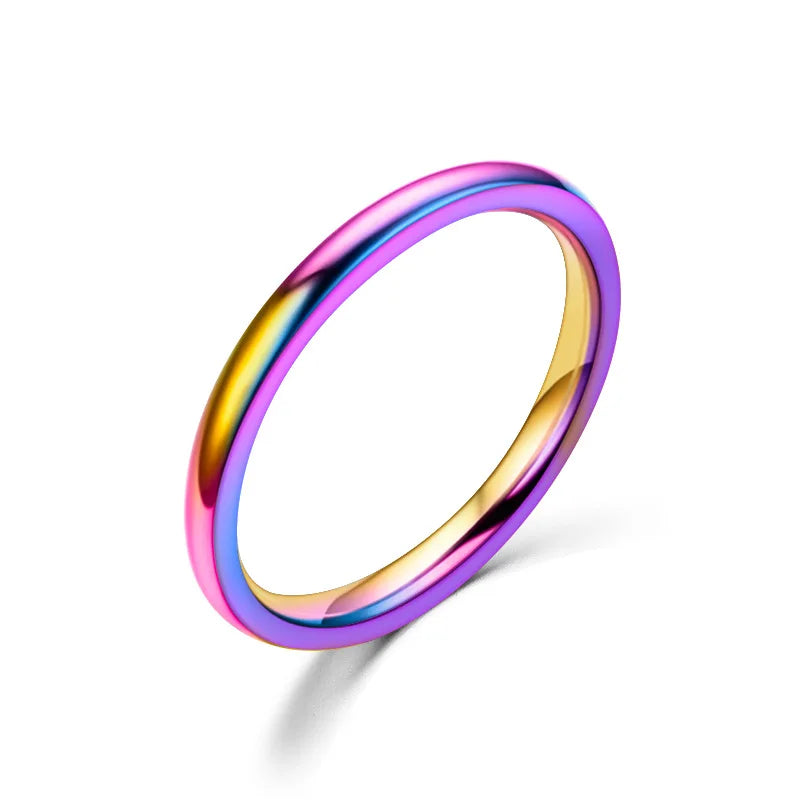 Stainless Steel Wedding Band – Unisex Simple Design Ring