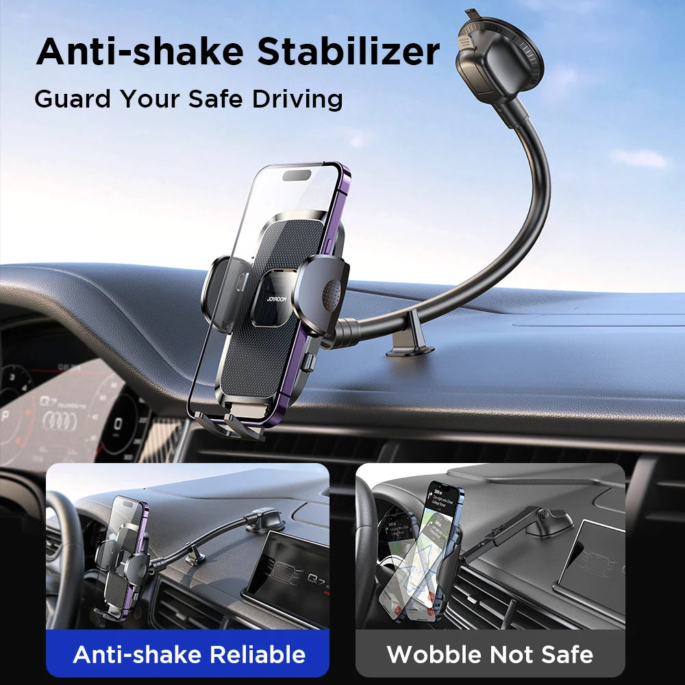 Car Phone Holder Mount 360° Widest View Universal Handsfree Auto Air Vent Flexible Long Arm Phone Mount