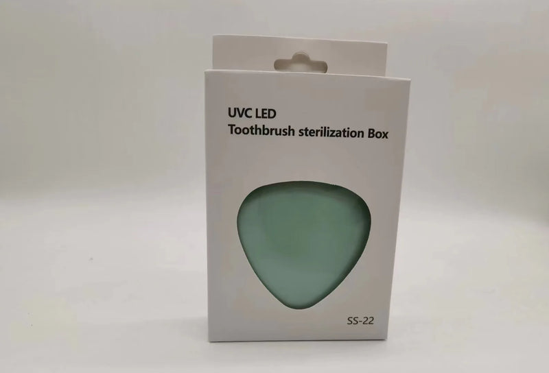 Mini UVC UV Toothbrush Disinfection Box UV Antibacterial Toothbrush Sterilizer Wall Mount Portable Toothbrush Storage Container
