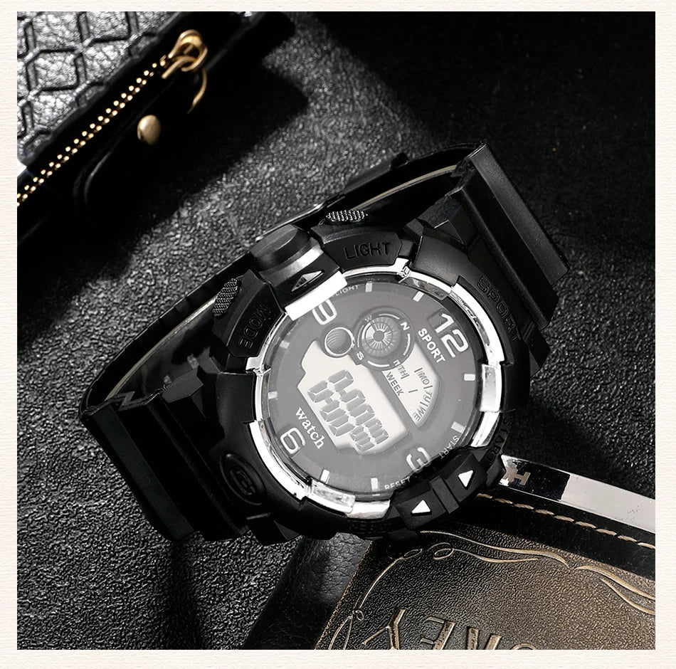 Men’s Digital Sports Watch with LED Display