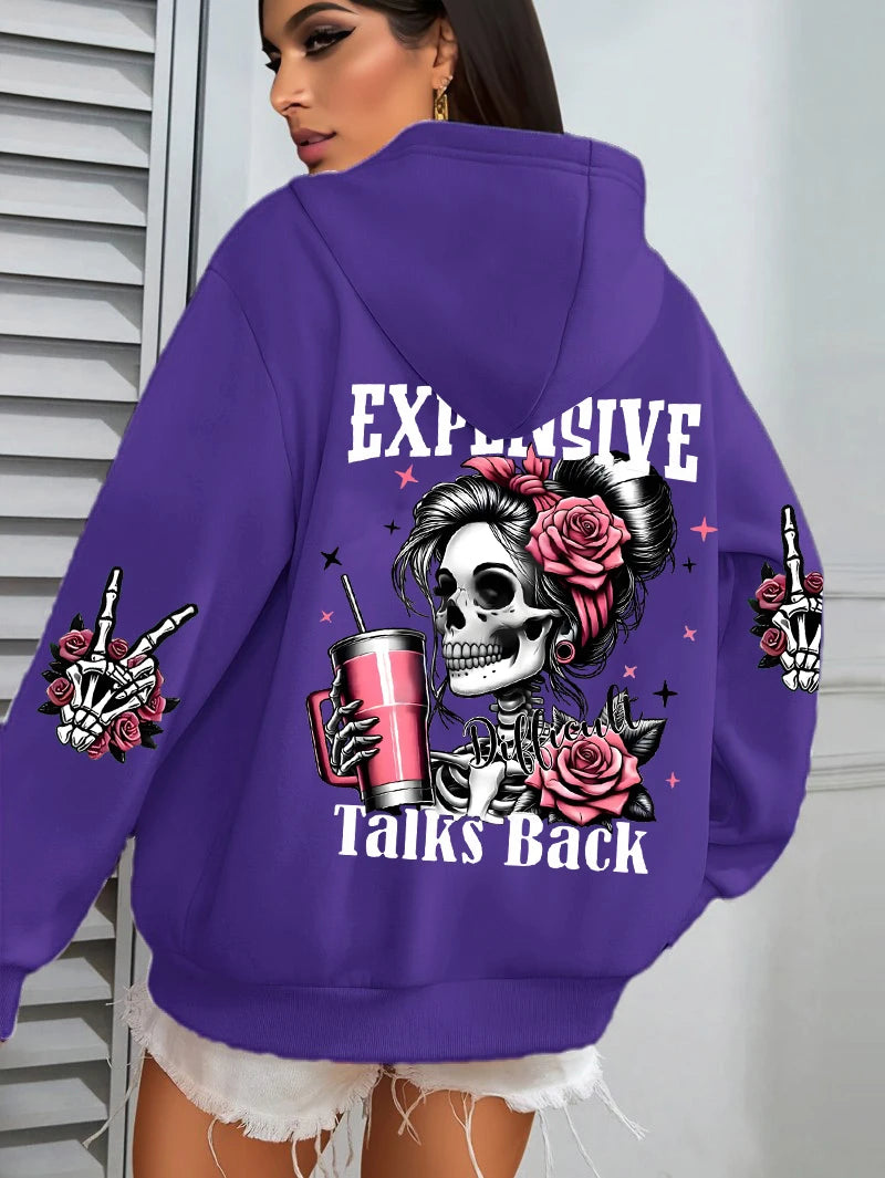 Women’s Plus Size Fleece Hoodie – Casual Pullover Sweatshirt
