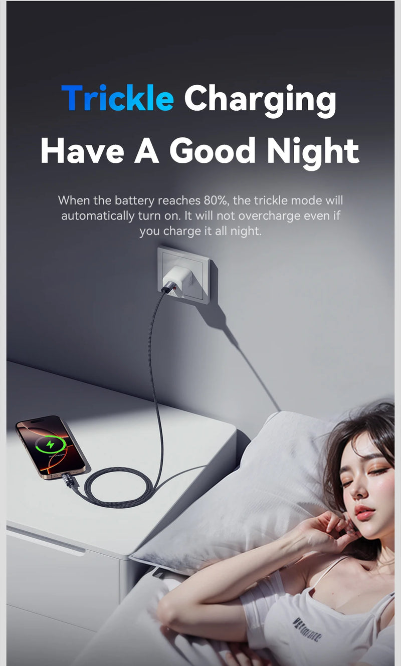 Power up your devices quickly and safely with this 100W USB-C to USB-C Fast Charging Cable — built for speed, durability, and convenience.