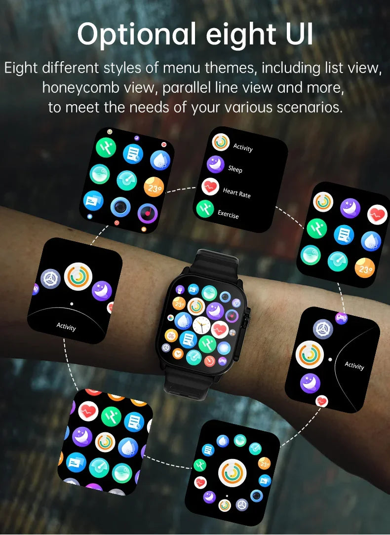 Discover the Smart Watch Pro – a Bluetooth 5.0 smartwatch with heart rate and fitness tracking, full HD touchscreen, and 12-hour battery life. Compatible with Android and iOS.