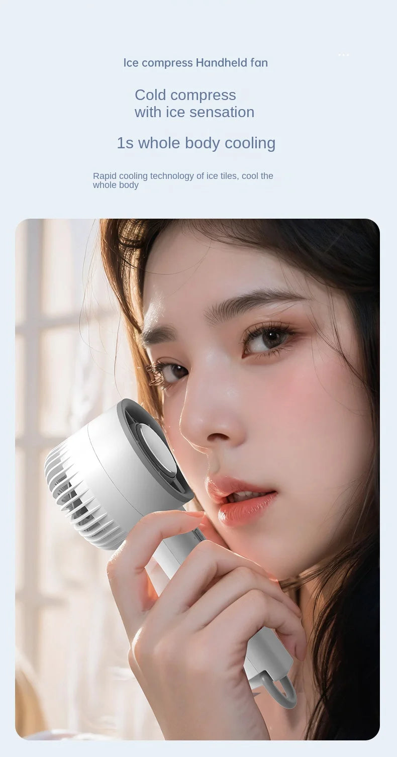 New Handheld Mini Fan Portable Semiconductor Ice Cooling Fan Mini Portable Handheld Cooling Fan For Home Office Travel