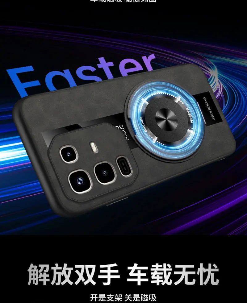 For Infinix Note 50 Pro Plus 50s 50x Case Magnetic Holder Leather Cover For Infinix Note50 Pro 4G Shockproof Bumper Funda