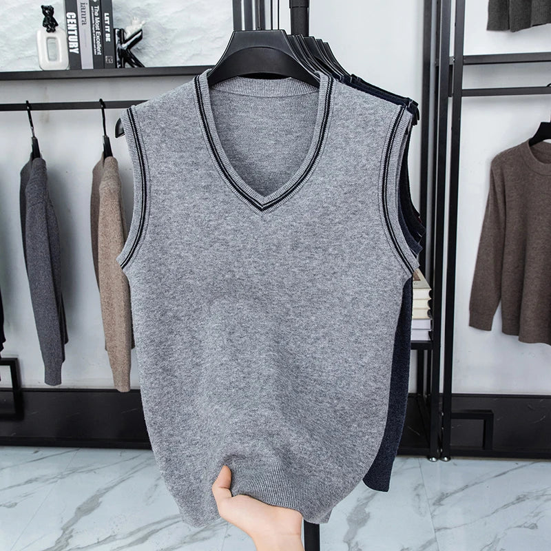 Men’s Casual Sleeveless Knit Vest
