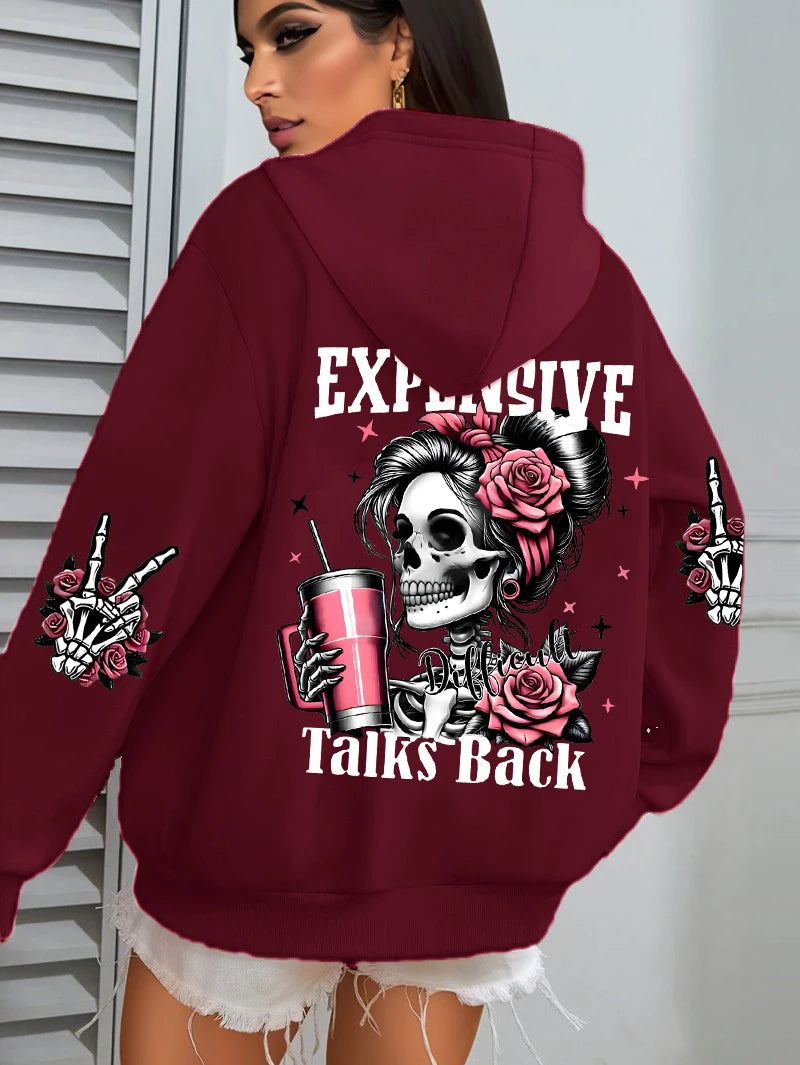 Women’s Plus Size Fleece Hoodie – Casual Pullover Sweatshirt