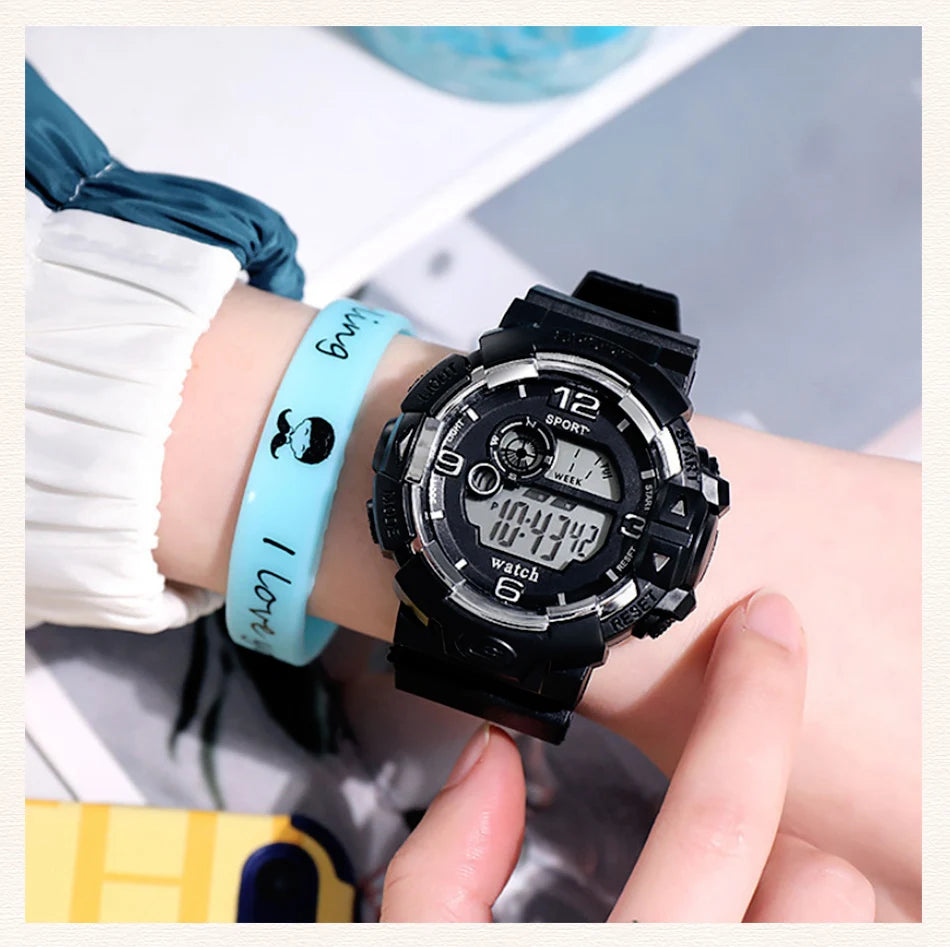 Men’s Digital Sports Watch with LED Display