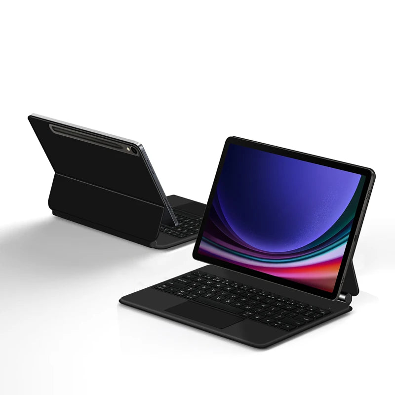 Book Cover Keyboard For Samsung Galaxy Tab S9 FE 10.9" S9 S8 S7 11 inch S10+ S9+ S8+ 12.4 Magic Magnetic Case Backlight TouchPad
