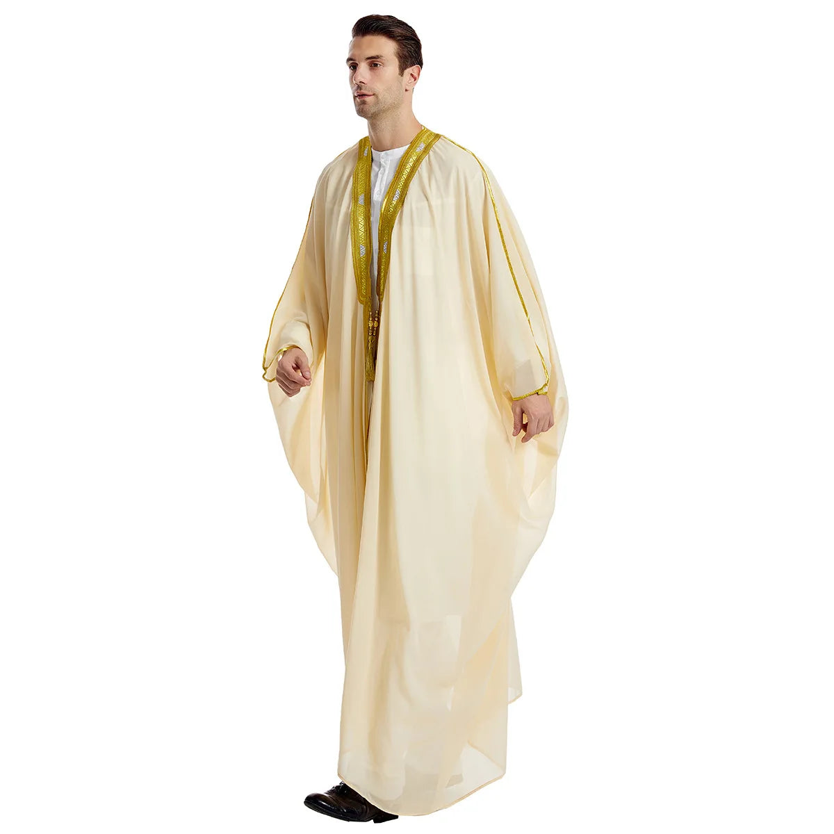 Men’s Jubba Thobe – Long Sleeve Islamic Traditional Robe