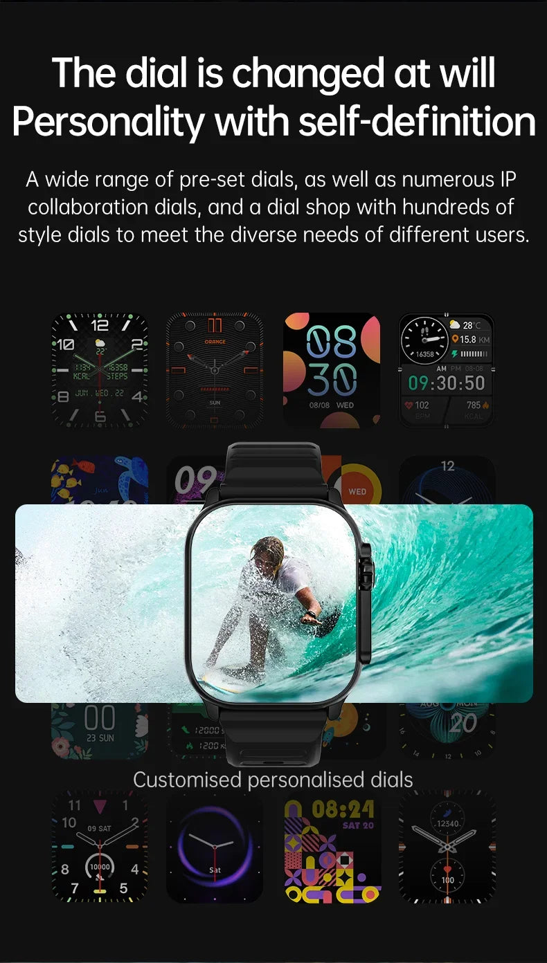Discover the Smart Watch Pro – a Bluetooth 5.0 smartwatch with heart rate and fitness tracking, full HD touchscreen, and 12-hour battery life. Compatible with Android and iOS.