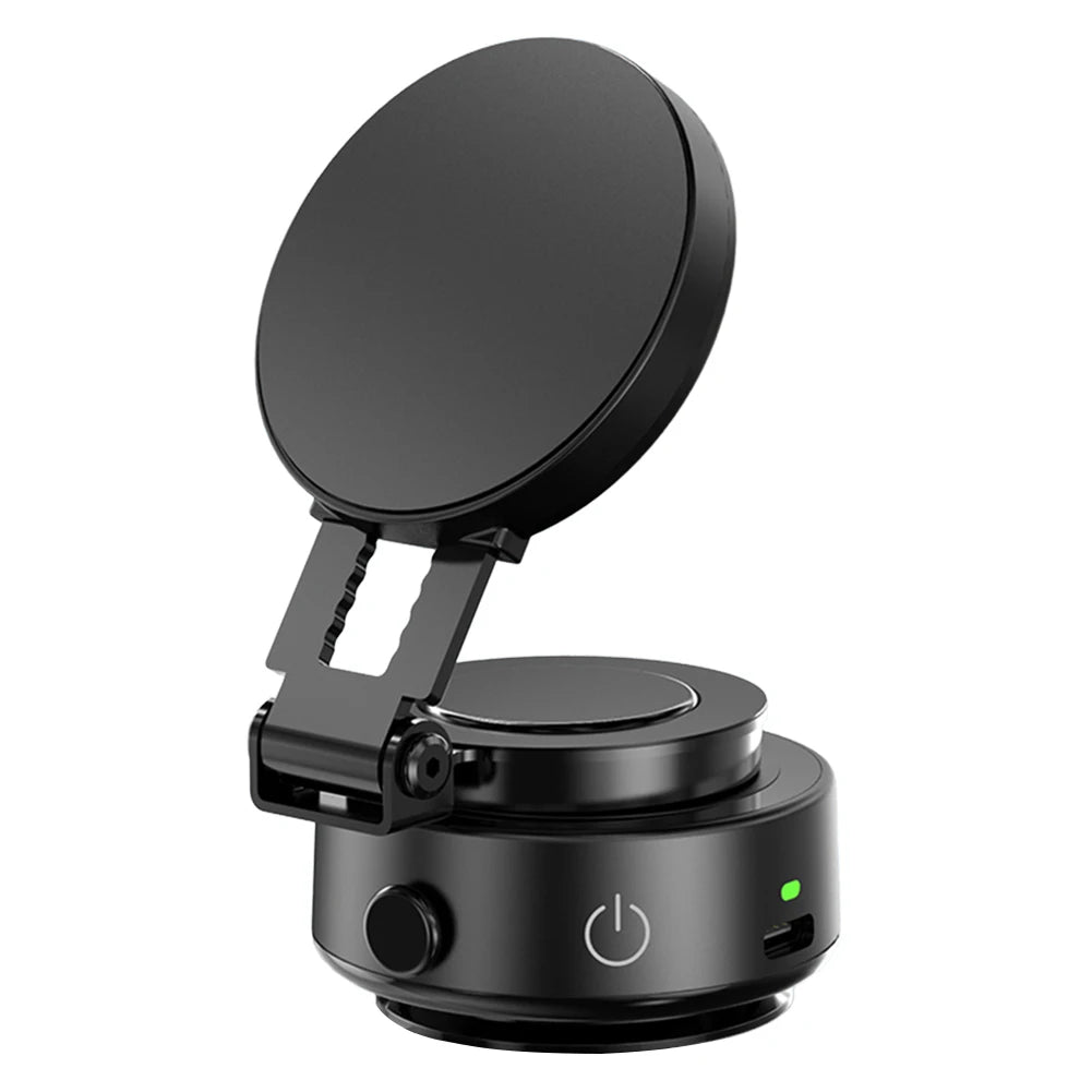 Magnetic Vacuum Car Phone Holder 360° Rotatable Folding Intelligent Car Mount Magnetic Car Stable Holder for iPhone