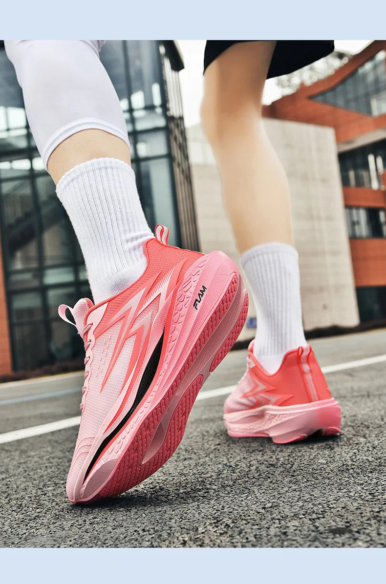 Running Shoes Speciality Marathon Men Sports Breathable Lightweight Carbon Board Women's Comfortable Athletic Nonskid Sneakers