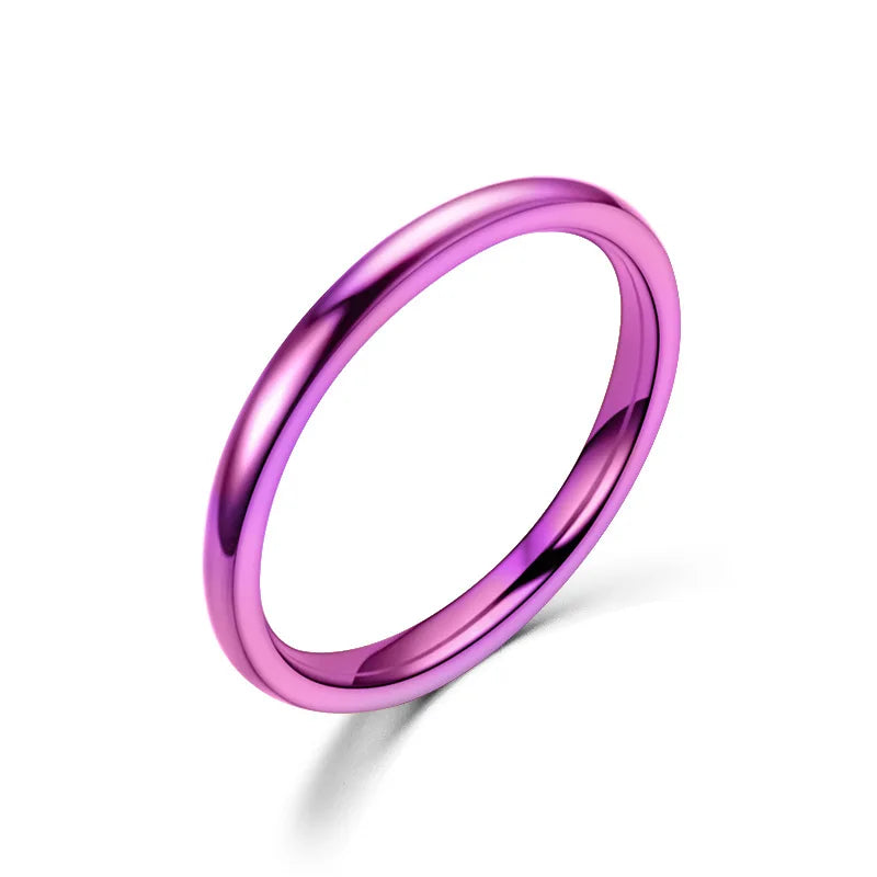 Stainless Steel Wedding Band – Unisex Simple Design Ring