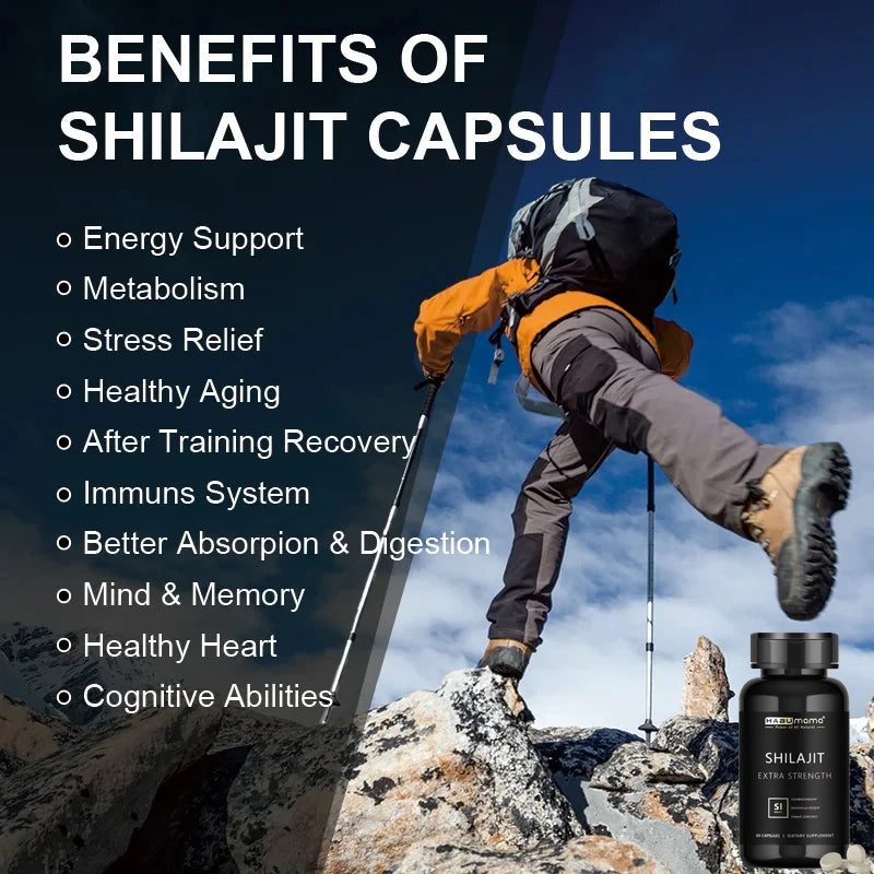 Male Enhancing Supplement with Natural shilajit, Strength and Endurance, Boost Performance, Supports Reproductive Health