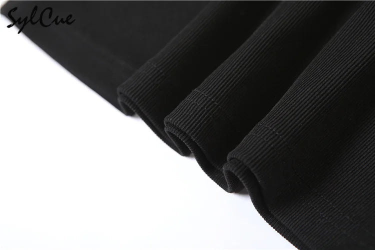Sylcue 2023 Loose Casual All-match Simple Black Sexy Hot Confident Summer Travel Cool Soft Breathable Women's Halter Vest